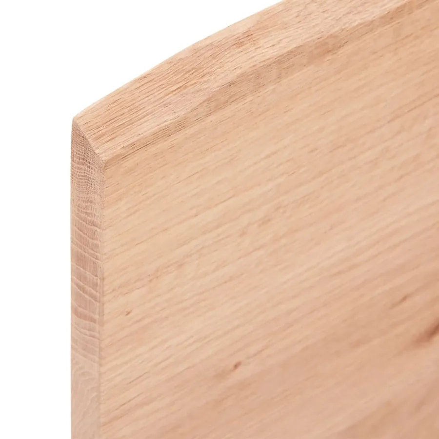 Étagère murale marron clair 60x30x2 cm bois chêne massif traité - 6