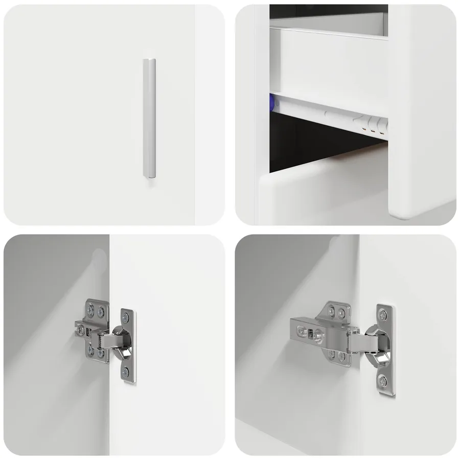 Buffet FLORIN Blanc 88,5 x 30,5 x 73 cm Bois d'ingénierie - 9