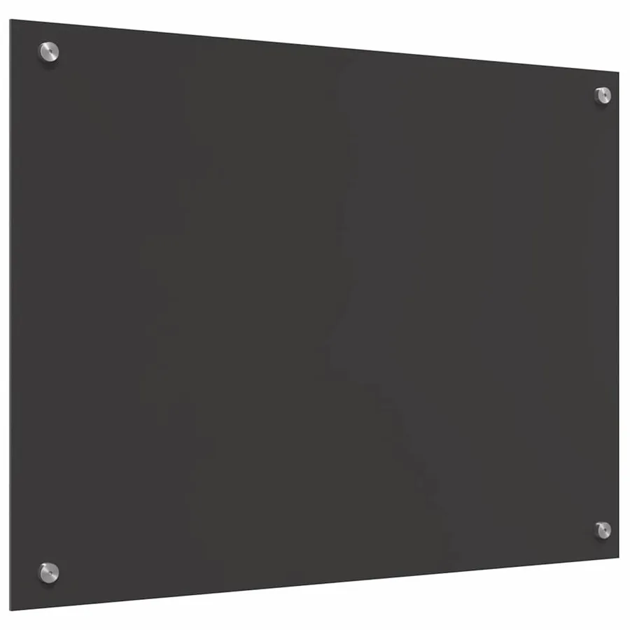 Crédence de cuisine 2 pcs Gris foncé 80 x 60 cm verre trempé - 6