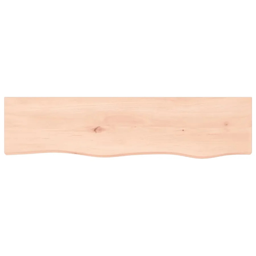 Étagère murale 80x20x4 cm bois de chêne massif non traité - 4
