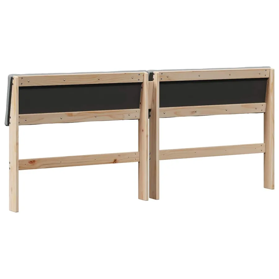 Tête de lit capitonnée Gris clair 200 cm Pin massif - 6