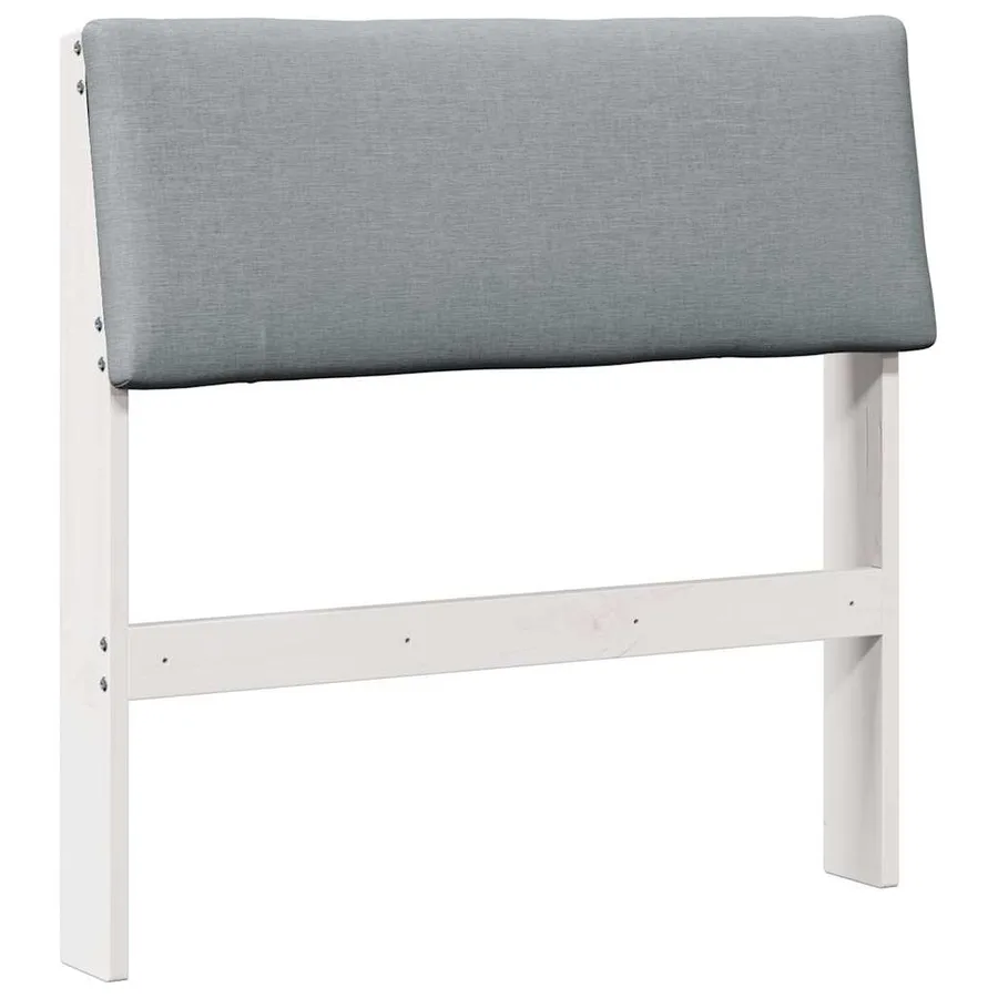 Tête de lit capitonnée Gris clair 80 cm Pin massif - 2