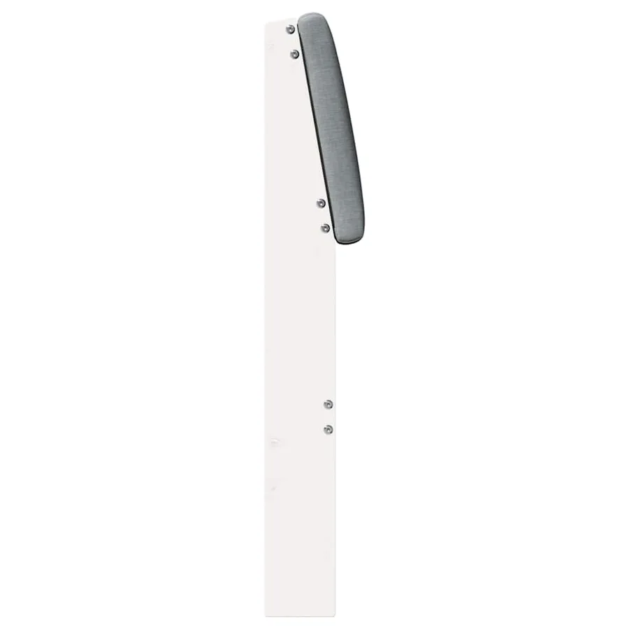 Tête de lit capitonnée Gris clair 80 cm Pin massif - 5