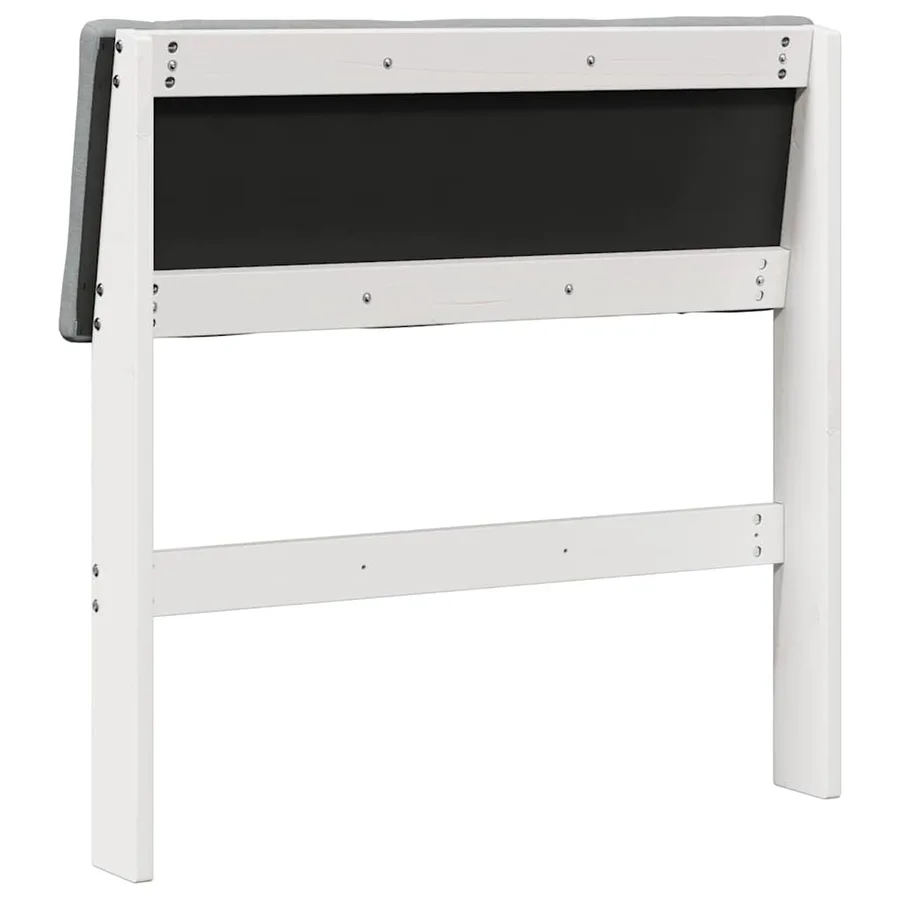 Tête de lit capitonnée Gris clair 80 cm Pin massif - 6