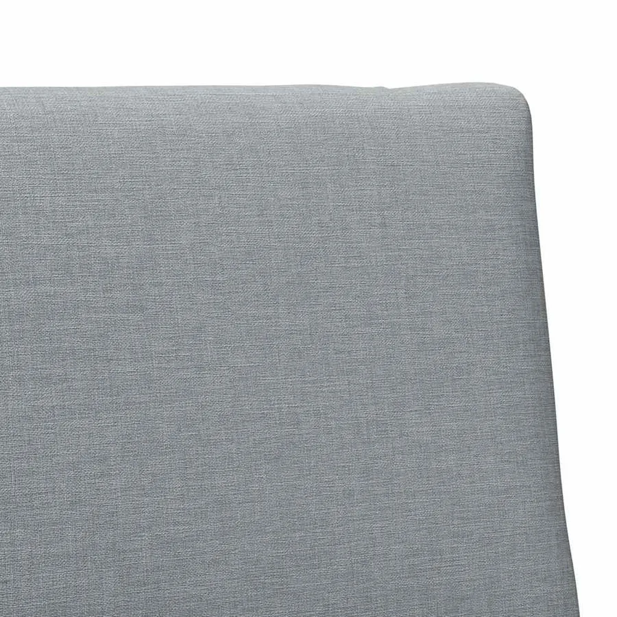 Tête de lit capitonnée Gris clair 80 cm Pin massif - 7