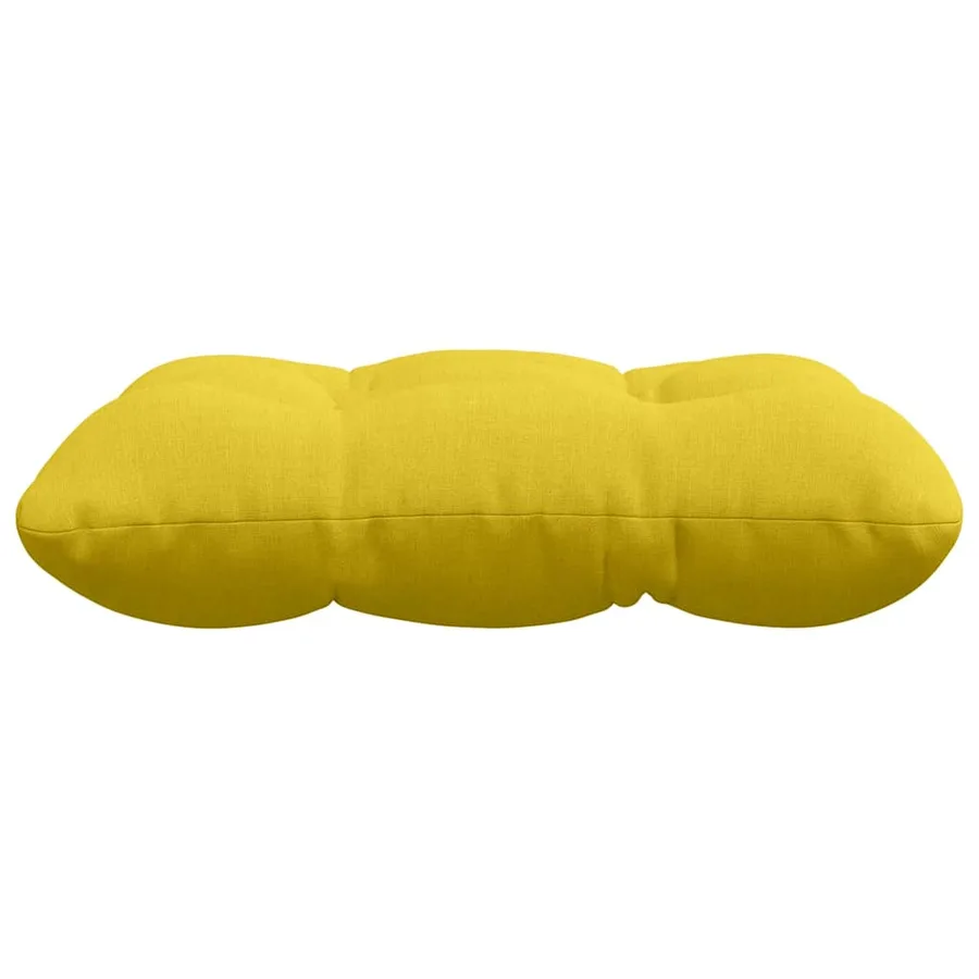 Coussins de siège 4 pcs Jaune clair 40 x 40 x 12 cm tissu - 6