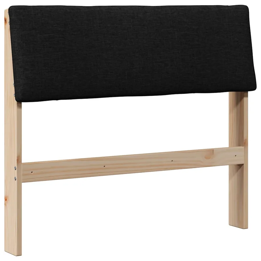 Tête de lit capitonnée Noir 100 cm Pin massif - 2