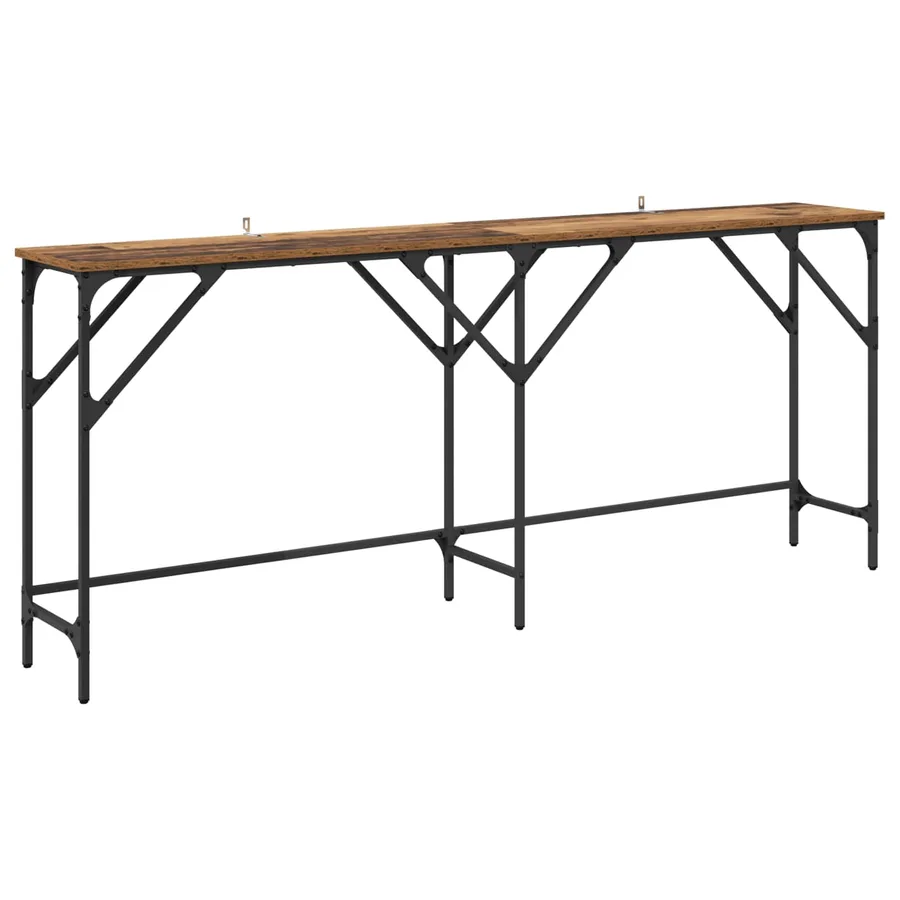Table console Bois Ancien 180 x 30 x 75 cm Bois d'ingénierie - 2