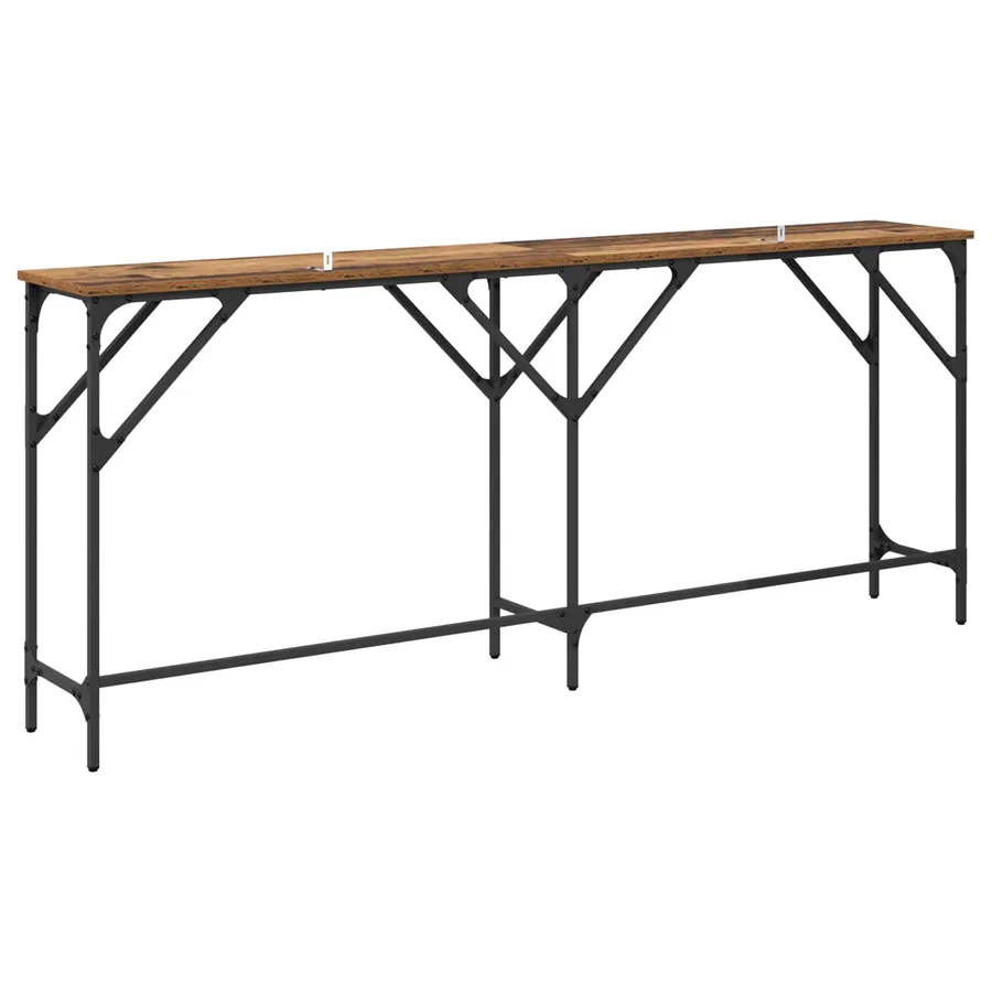 Table console Bois Ancien 180 x 30 x 75 cm Bois d'ingénierie - 7