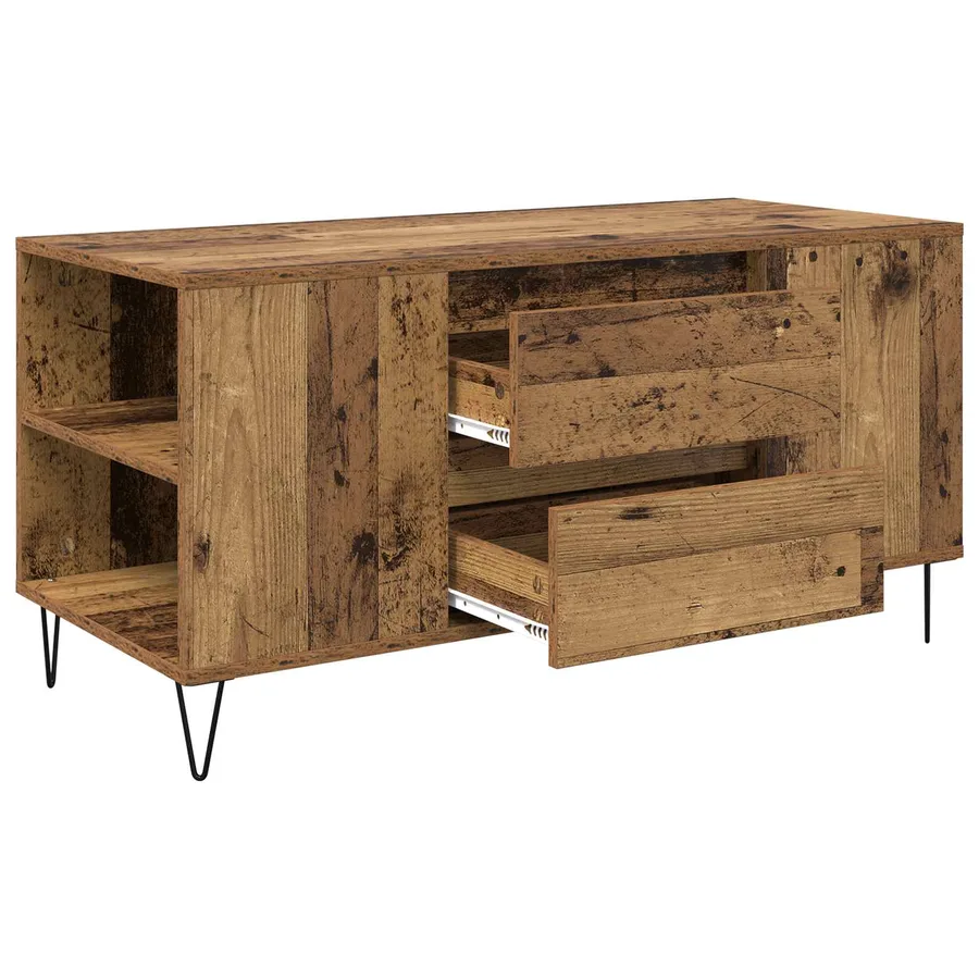 Table basse Bois Ancien 102 x 44,5 x 50 cm Bois d'ingénierie - 5