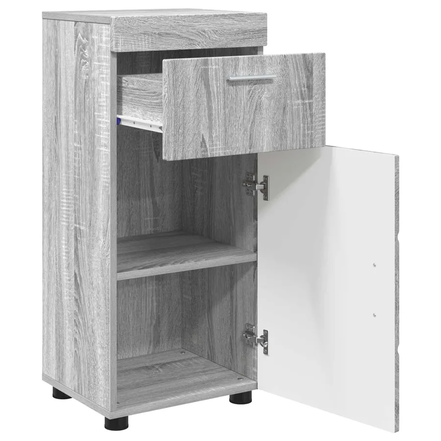 Ensemble d'armoire de salle de bain TULUM Gris Sonoma - 4