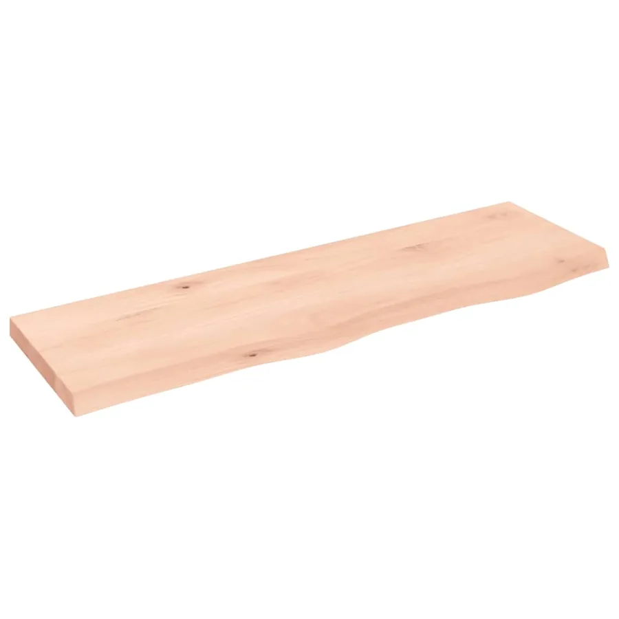 Étagère murale 100x30x(2-4) cm bois de chêne massif non traité - 2