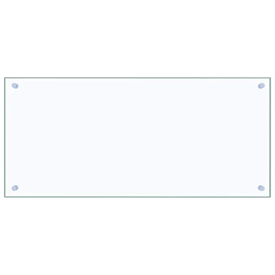 Crédence de cuisine 2 pcs Transparent 90 x 40 cm verre trempé - 4