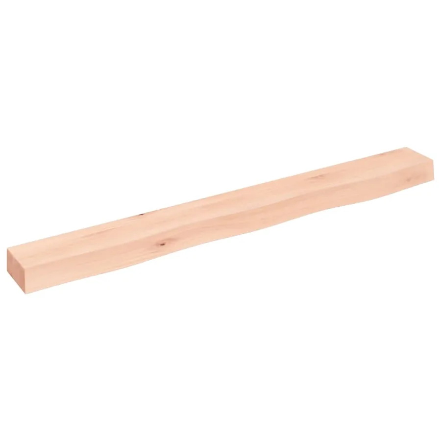 Étagère murale 100x10x6 cm bois de chêne massif non traité - 2