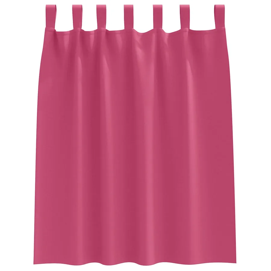 Rideaux occultants avec anneaux 2 pcs Rose vif 140 x 140 cm - 4