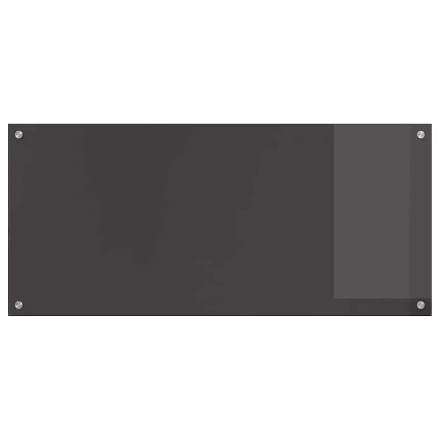 Crédence de cuisine 2 pcs Gris foncé 110 x 50 cm verre trempé - 4