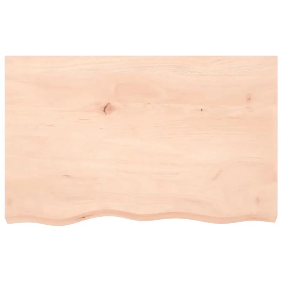 Étagère murale 80x50x(2-4)cm bois de chêne massif non traité - 4