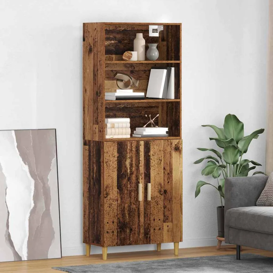 Haut Armoire Bois Ancien 69,5 x 32,5 x 180 cm Bois d'ingénierie