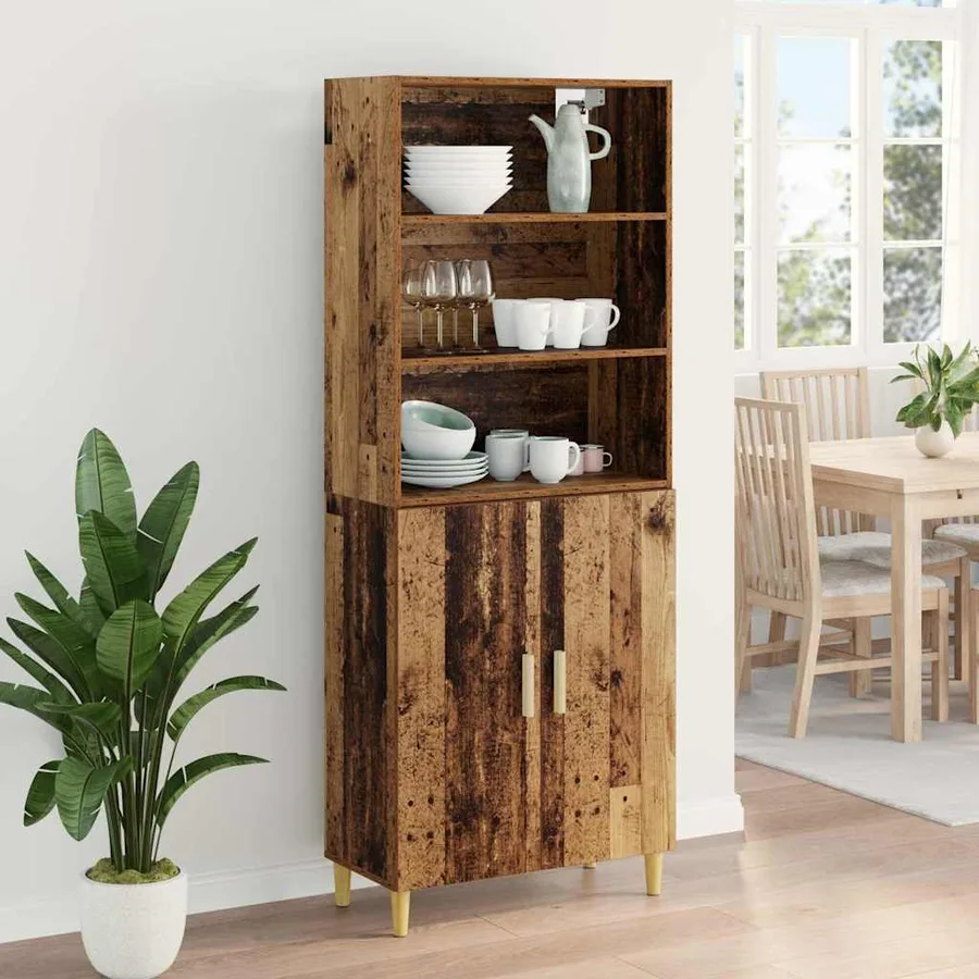 Haut Armoire Bois Ancien 69,5 x 32,5 x 180 cm Bois d'ingénierie - 4