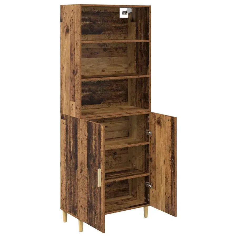 Haut Armoire Bois Ancien 69,5 x 32,5 x 180 cm Bois d'ingénierie - 5