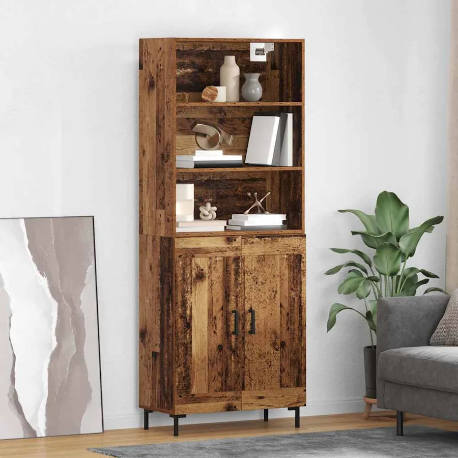 Haut Armoire Bois ancien 69,5 x 34 x 180 cm Bois d'ingénierie