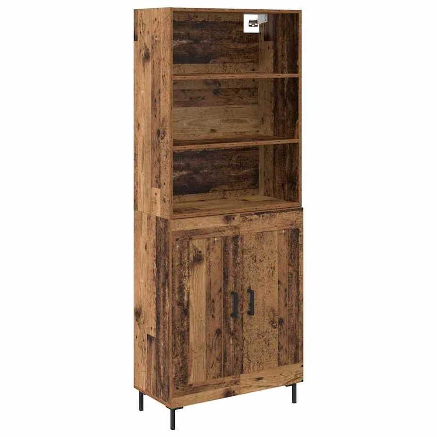 Haut Armoire Bois ancien 69,5 x 34 x 180 cm Bois d'ingénierie - 2