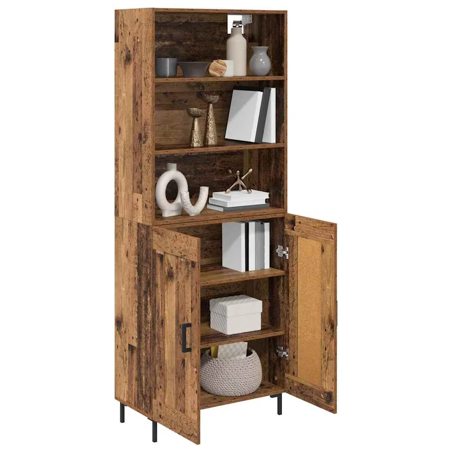 Haut Armoire Bois ancien 69,5 x 34 x 180 cm Bois d'ingénierie - 3