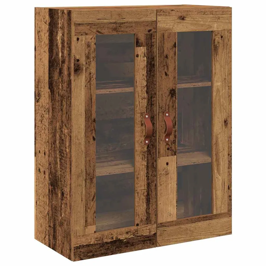 Buffet avec étagère 2 pcs Bois ancien Bois d'ingénierie - 7