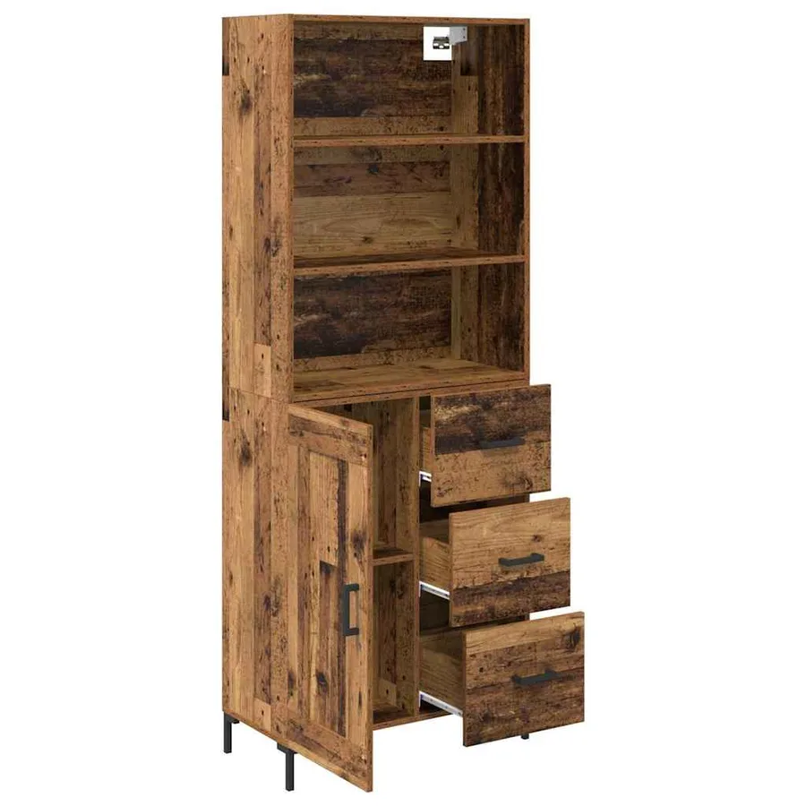 Haut Armoire Bois ancien 69,5 x 34 x 180 cm Bois d'ingénierie - 5