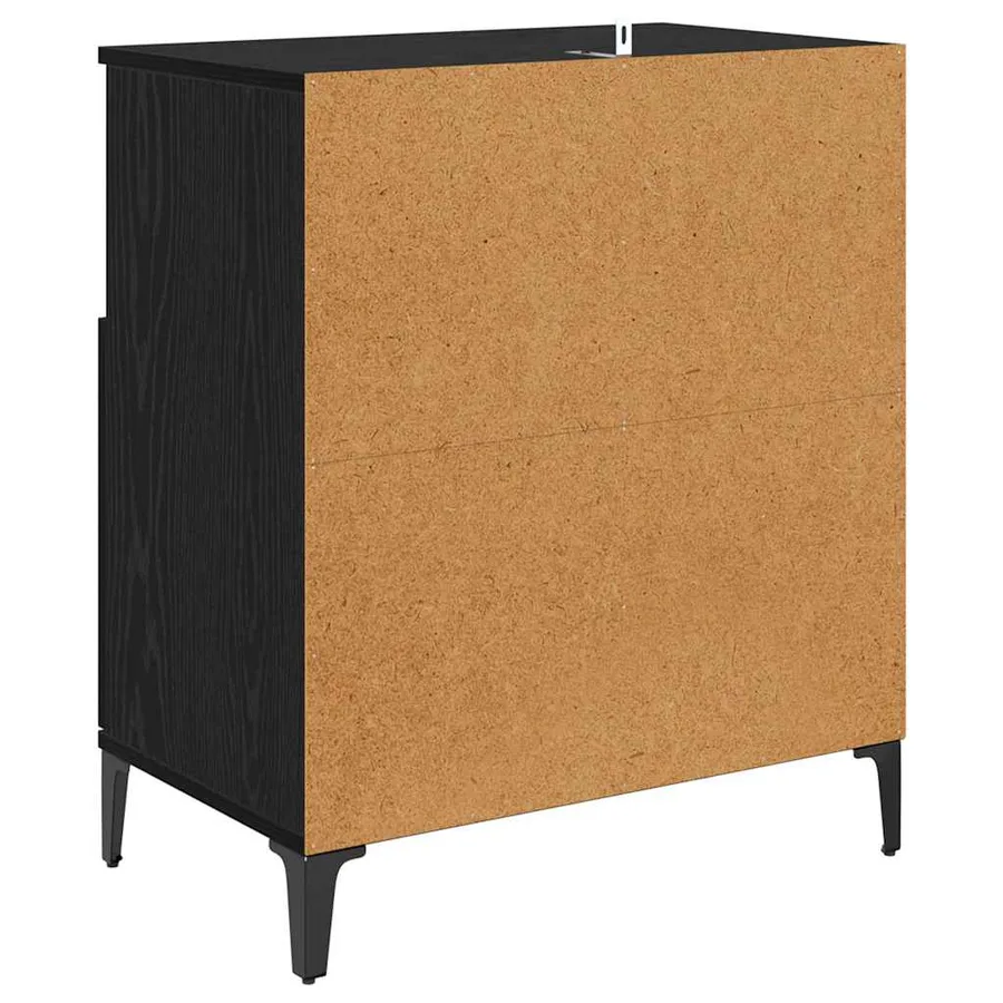 Buffets 2 pcs Chêne noir 60 x 35 x 70 cm Bois d'ingénierie - 9