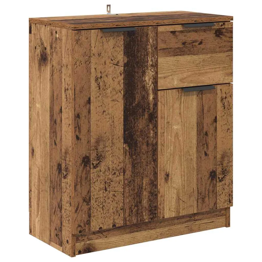 Buffets 2 pcs Bois Ancien 60 x 30 x 70 cm Bois d'ingénierie - 7