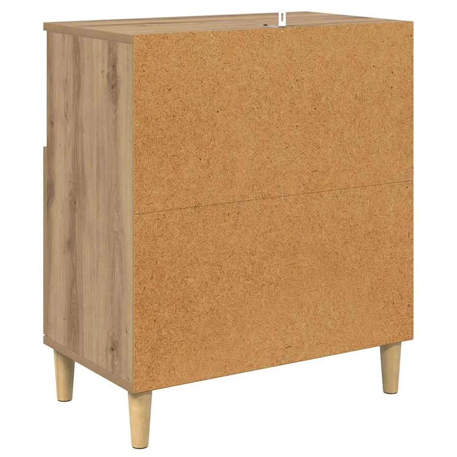Buffets 2 pcs Chêne artisanal 60 x 35 x 70 cm Bois d'ingénierie - 9