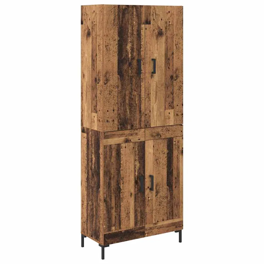 Haut Armoire Bois Ancien 69,5 x 34 x 180 cm Bois d'ingénierie - 2