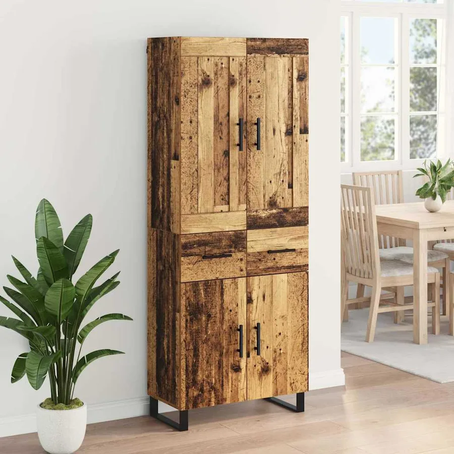 Haut Armoire Bois ancien 69,5 x 34 x 180 cm Bois d'ingénierie - 4