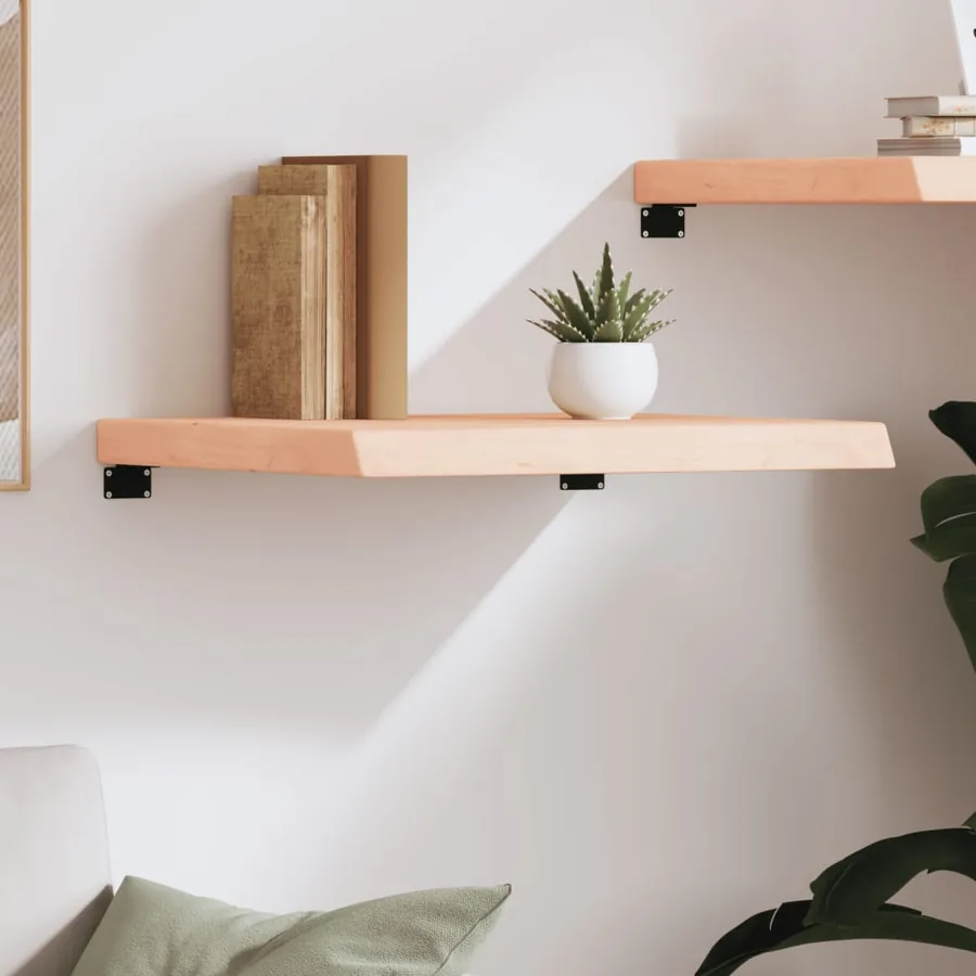 Étagère murale 60x60x(2-6) cm bois de chêne massif non traité - 3