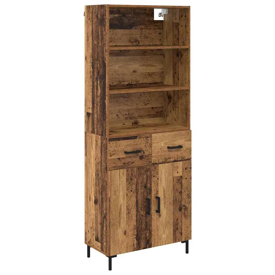 Haut Armoire Bois ancien 69,5 x 34 x 180 cm Bois d'ingénierie - 2