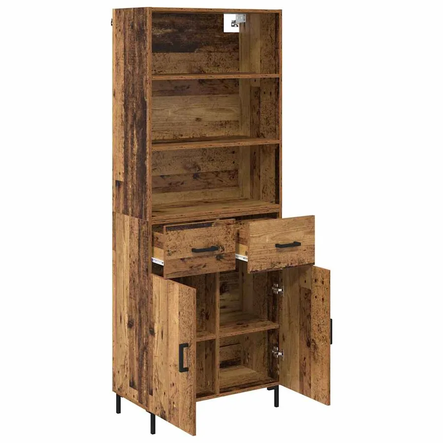 Haut Armoire Bois ancien 69,5 x 34 x 180 cm Bois d'ingénierie - 5