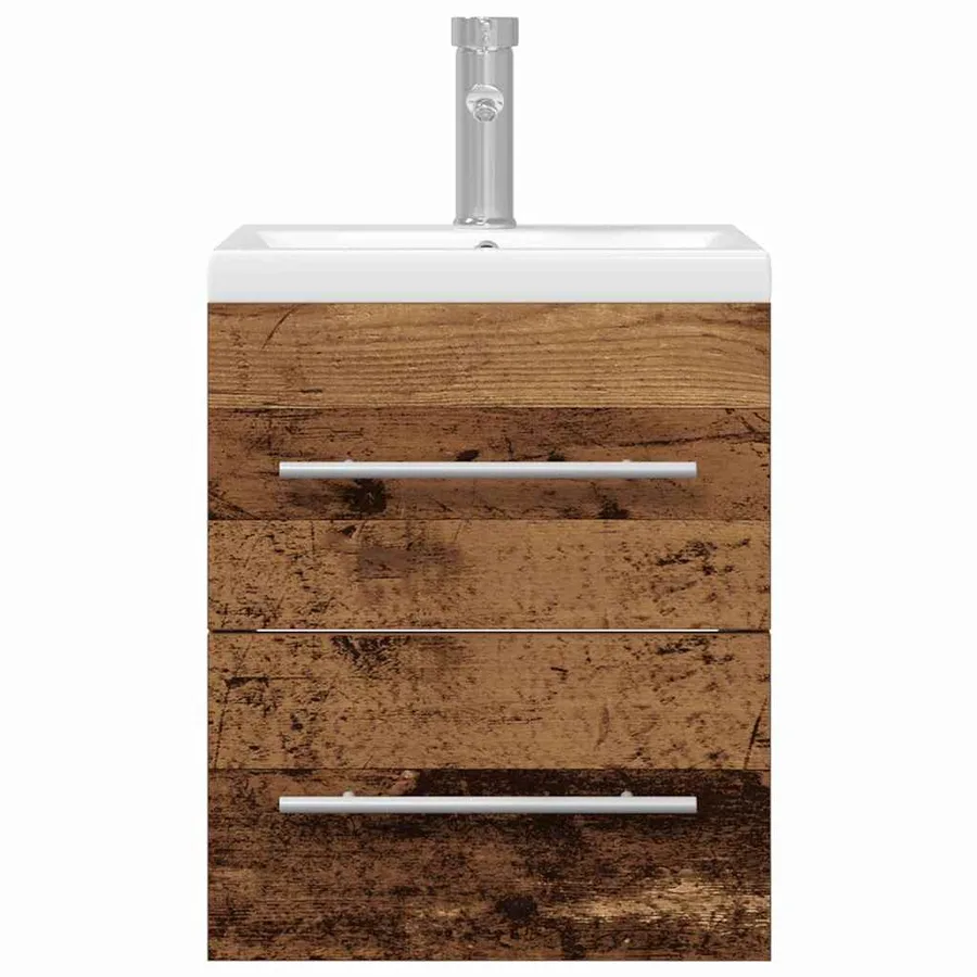 Meuble de Lavabo de Salle de Bain Bois Ancien 41 x 38,5 x 48 cm - 7