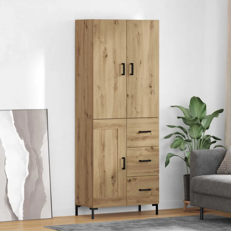 Haut Armoire Chêne artisanal 69,5 x 34 x 180 cm