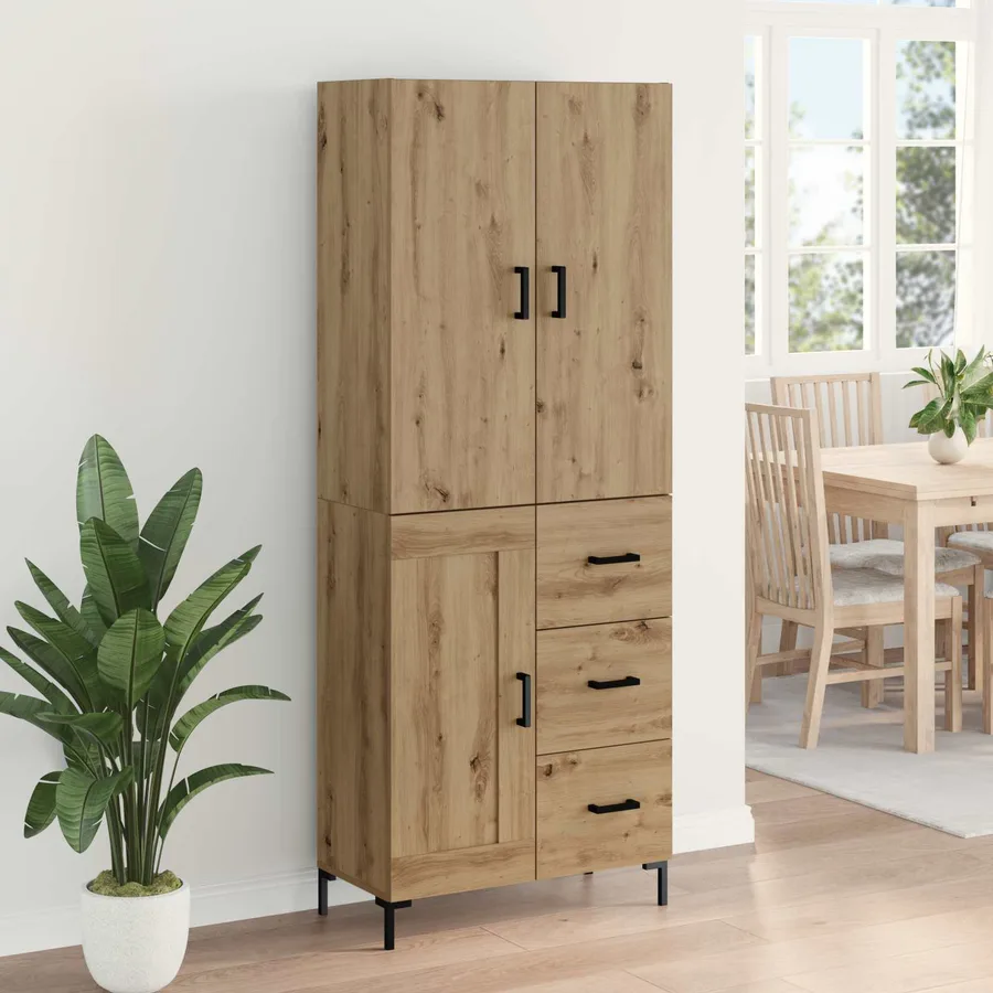Haut Armoire Chêne artisanal 69,5 x 34 x 180 cm - 4