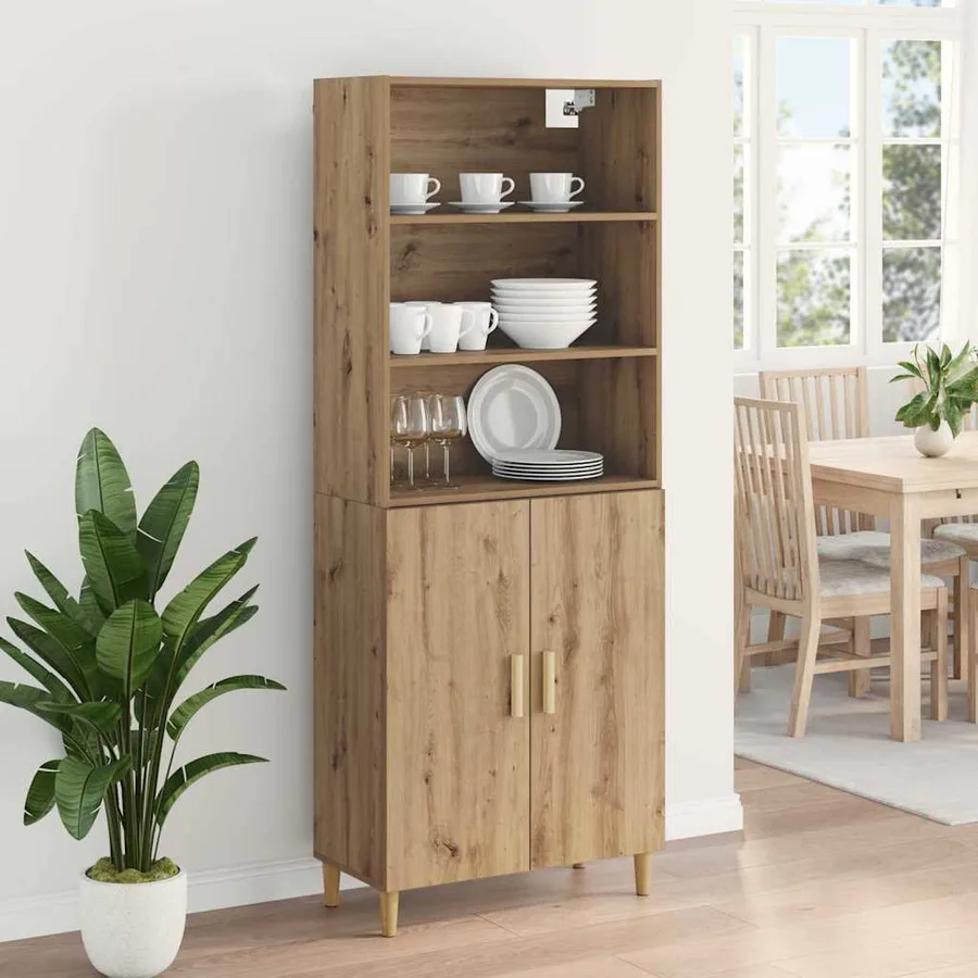 Haut Armoire Chêne artisanal 69,5 x 32,5 x 180 cm - 4