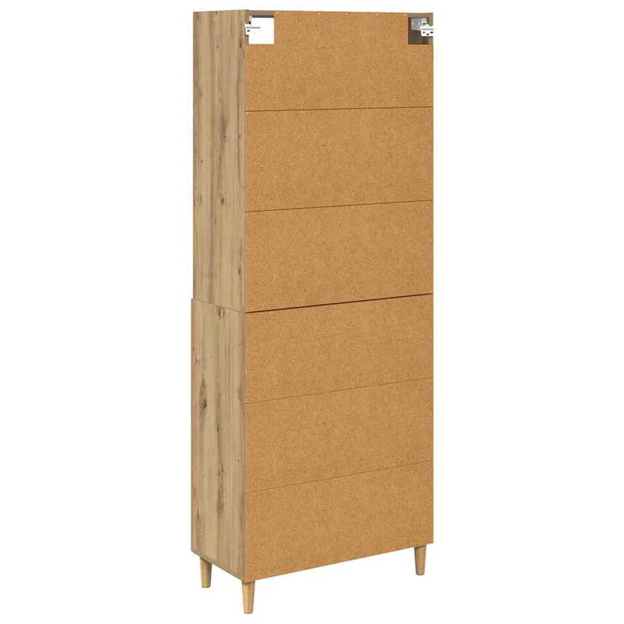 Haut Armoire Chêne artisanal 69,5 x 32,5 x 180 cm - 8