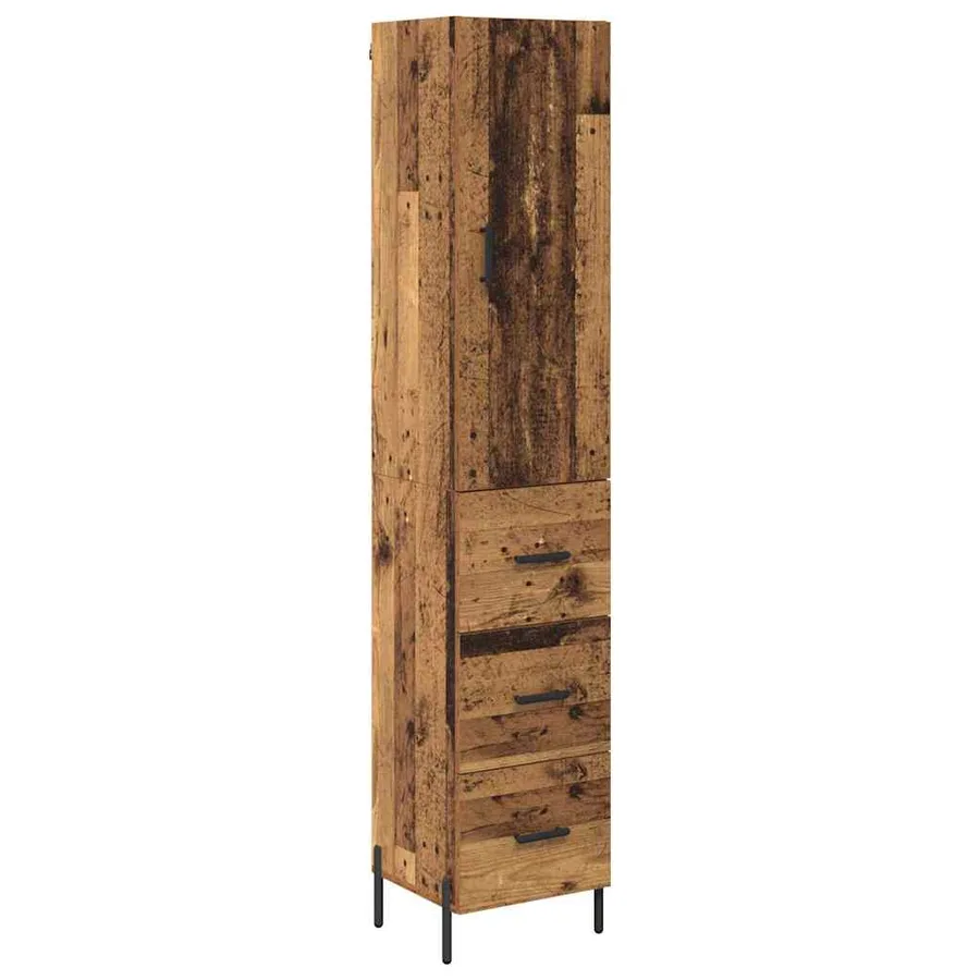 Haut Armoire Bois Ancien 34,5 x 34 x 180 cm Bois d'ingénierie - 2