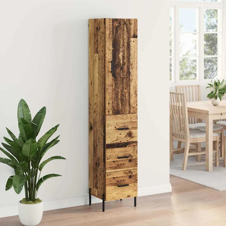 Haut Armoire Bois Ancien 34,5 x 34 x 180 cm Bois d'ingénierie - 4