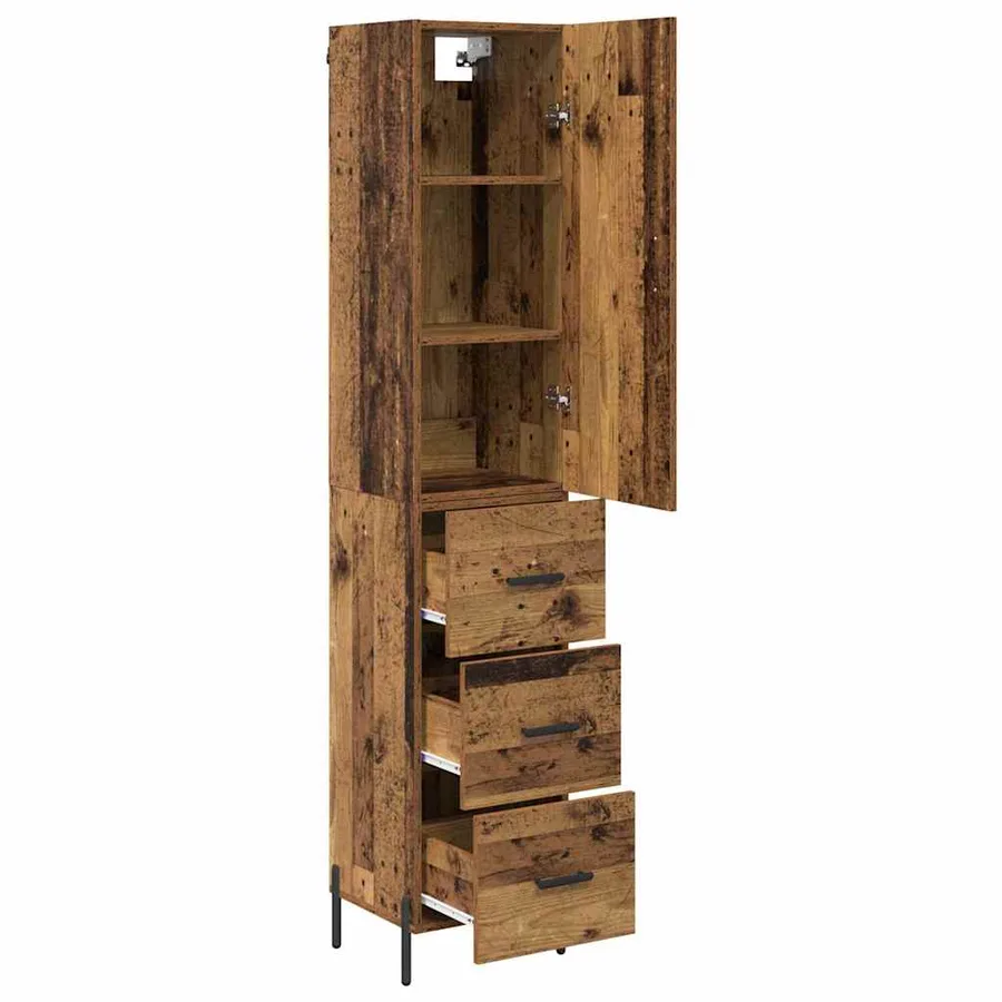 Haut Armoire Bois Ancien 34,5 x 34 x 180 cm Bois d'ingénierie - 5