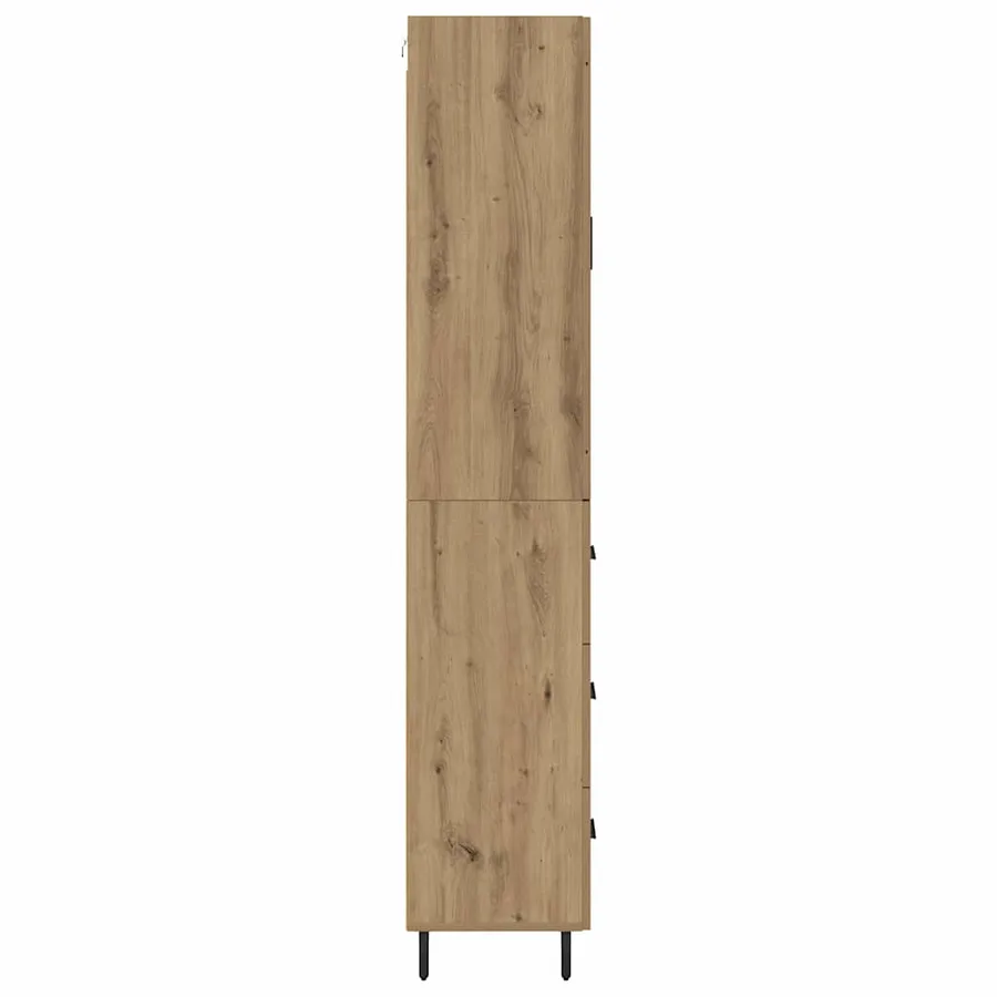 Haut Armoire 2 pcs Chêne artisanal 69,5 x 34 x 180 cm - 9