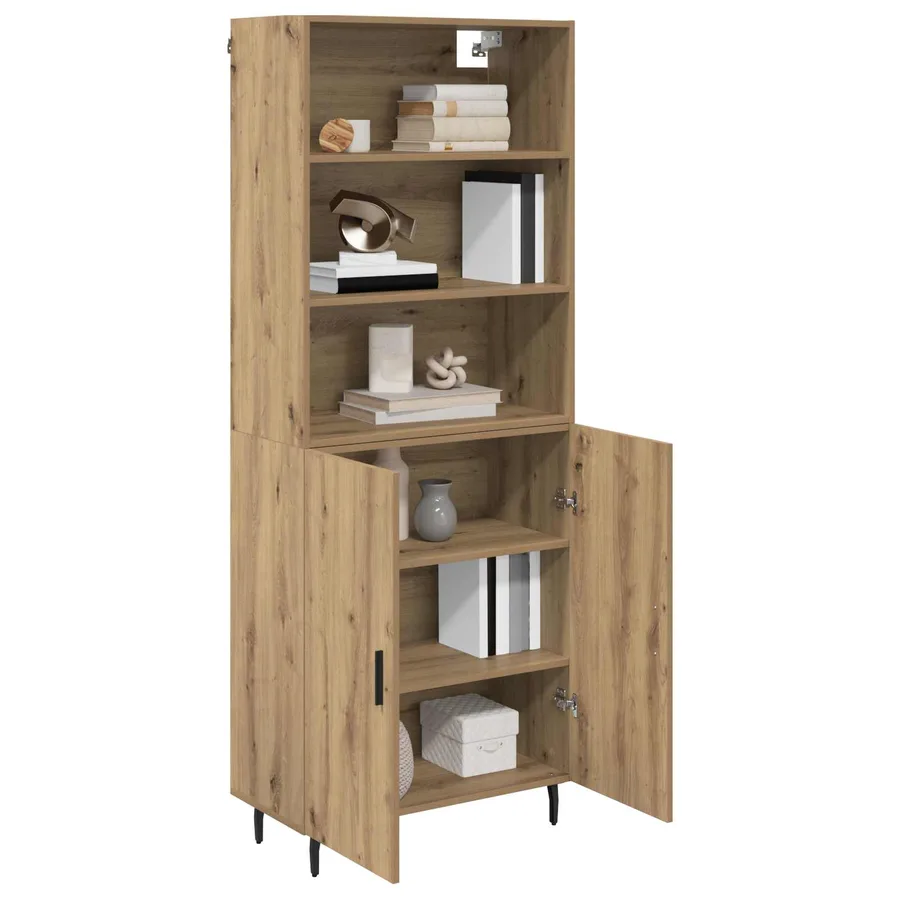 Haut Armoire 2 pcs Chêne artisanal 69,5 x 32,5 x 180 cm - 3