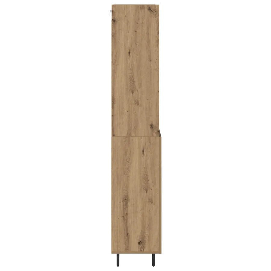 Haut Armoire 2 pcs Chêne artisanal 69,5 x 32,5 x 180 cm - 9
