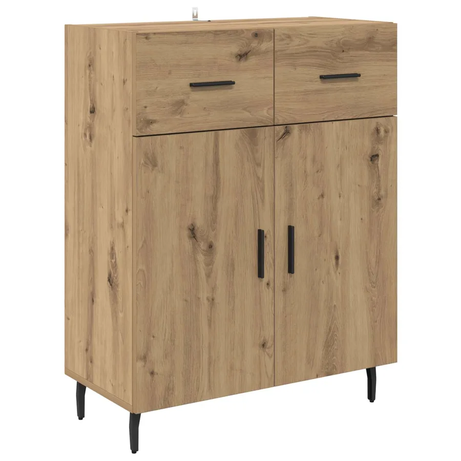 Haut Armoire 2 pcs Chêne artisanal 69,5 x 34 x 180 cm - 6