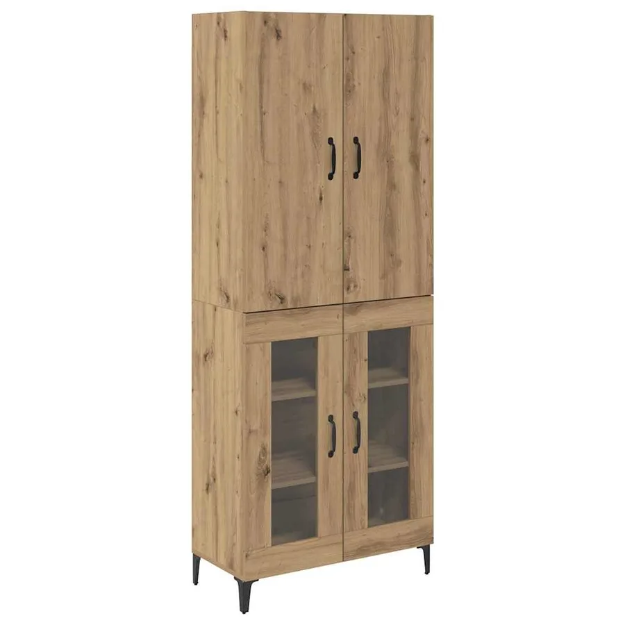 Haut Armoire Chêne artisanal 69,5 x 34 x 180 cm - 2